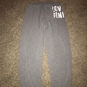 Grey Pink Sweatpants
